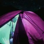 Tent - camping at night